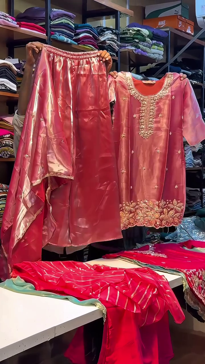 🌿 Emerald Grace Floral Embroidered Kurta Set with Dupatta 🌿