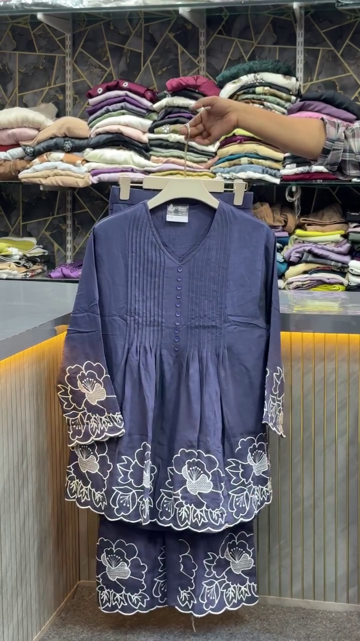 🤍 Ivory Bloom Luxe Co-Ord Set