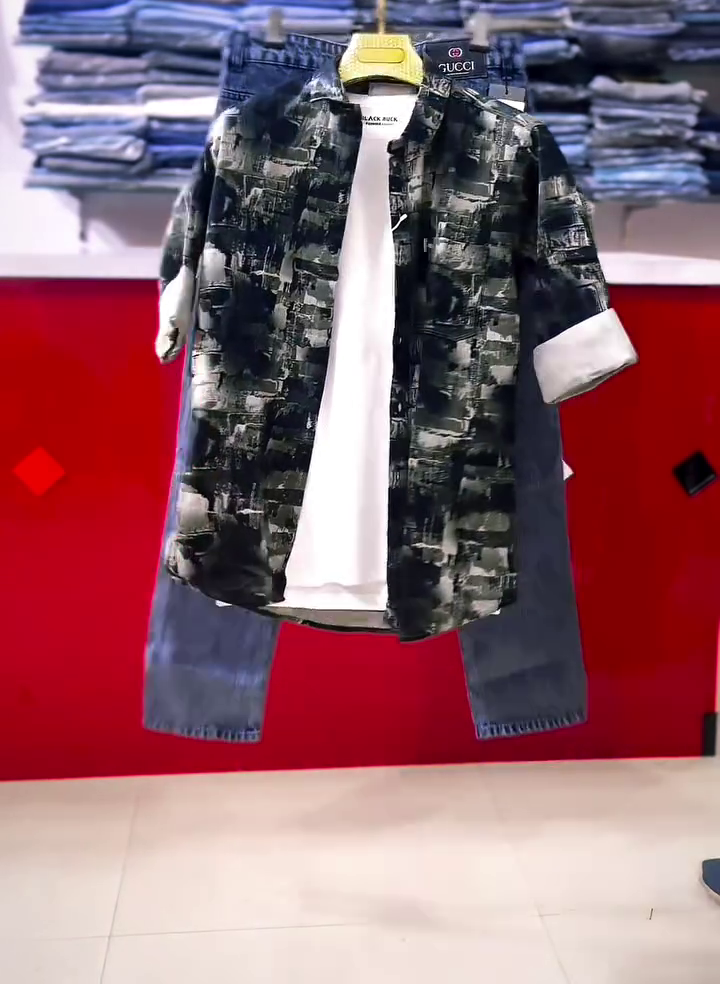 Men’s Shirt, T-Shirt & Denim Combo