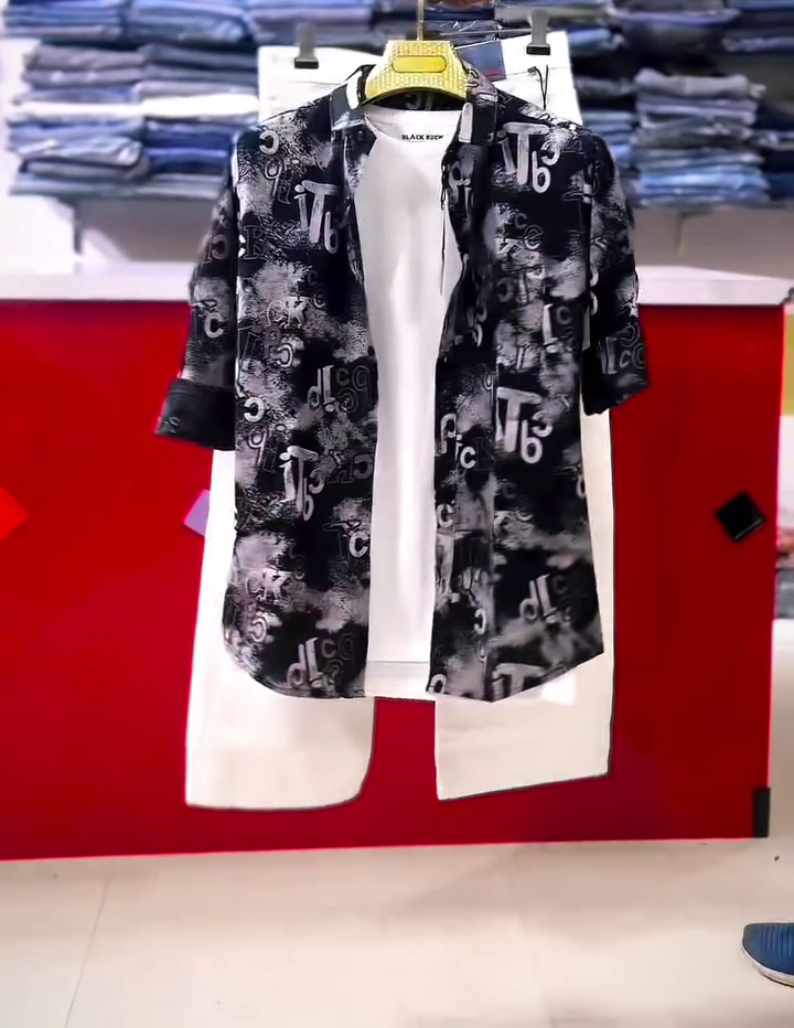 Men’s Shirt, T-Shirt & Denim Combo