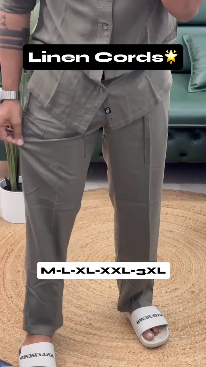 Premium Linen Cord Set for Everyday Elegance
